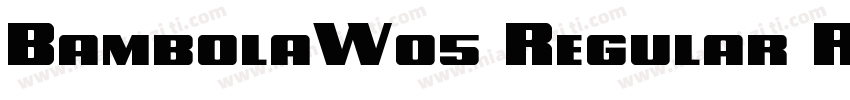 BambolaW05 Regular Regular字体转换